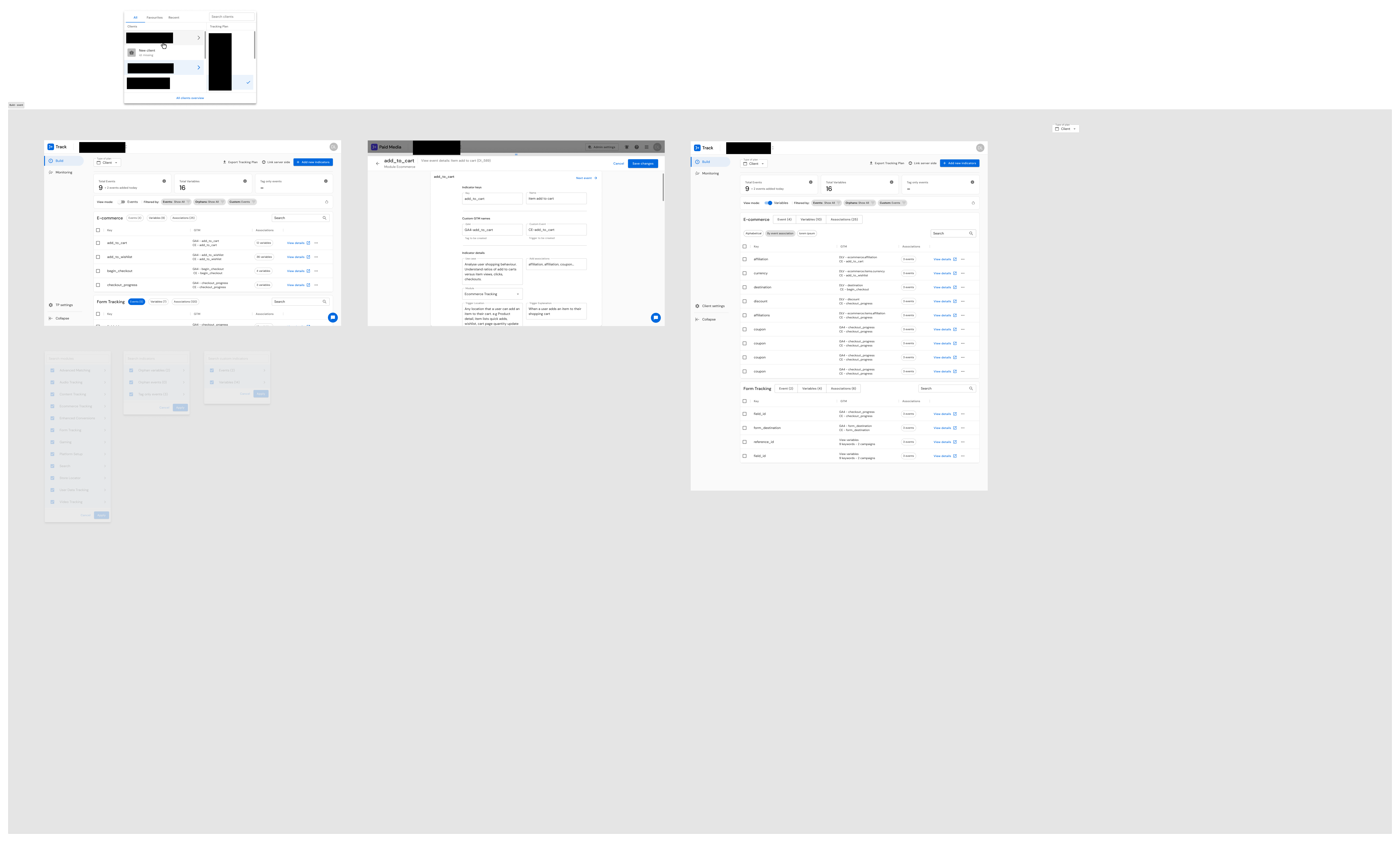J+Track V2.0 redesigned Build Event screen showing improved hierarchy, readability, and layout